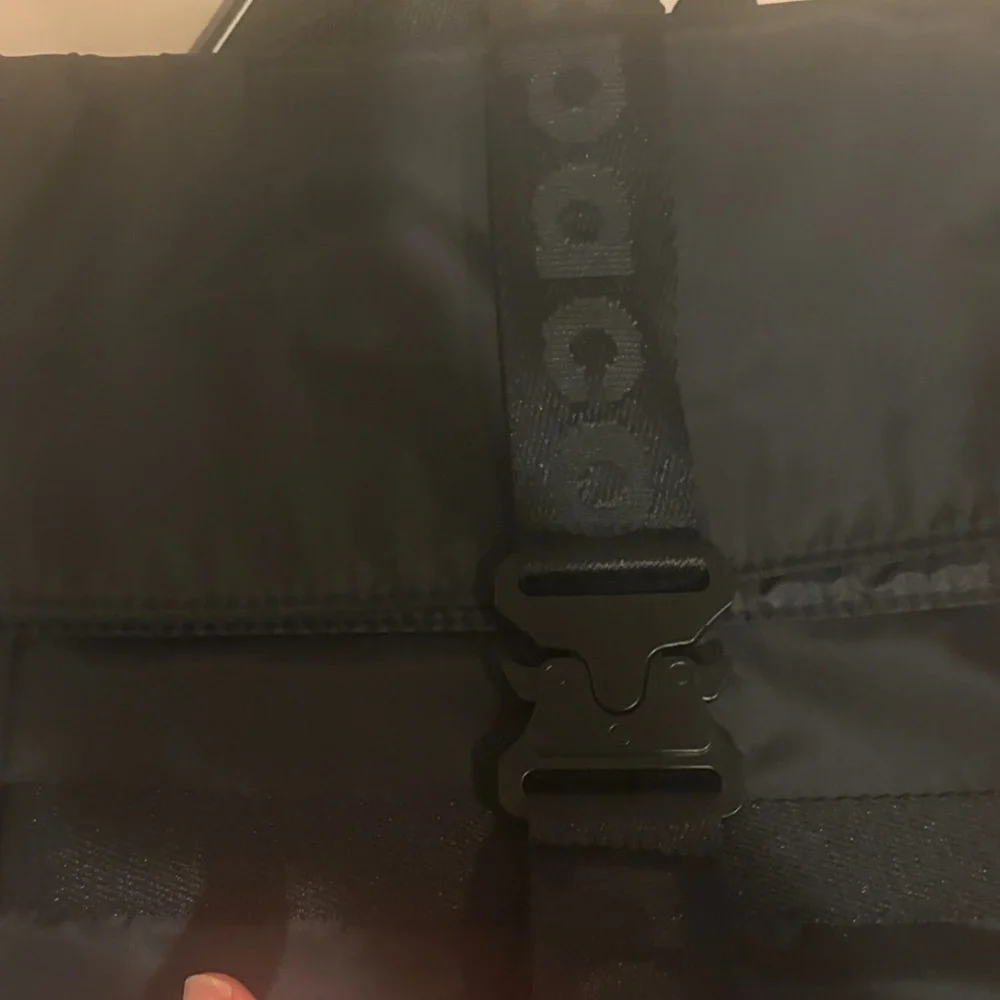 Paco Rabanne Black Backpack with Logo Strap